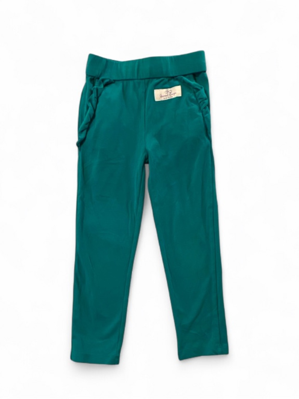 Kids Teal Pull-On Joggers with Pocket Detail